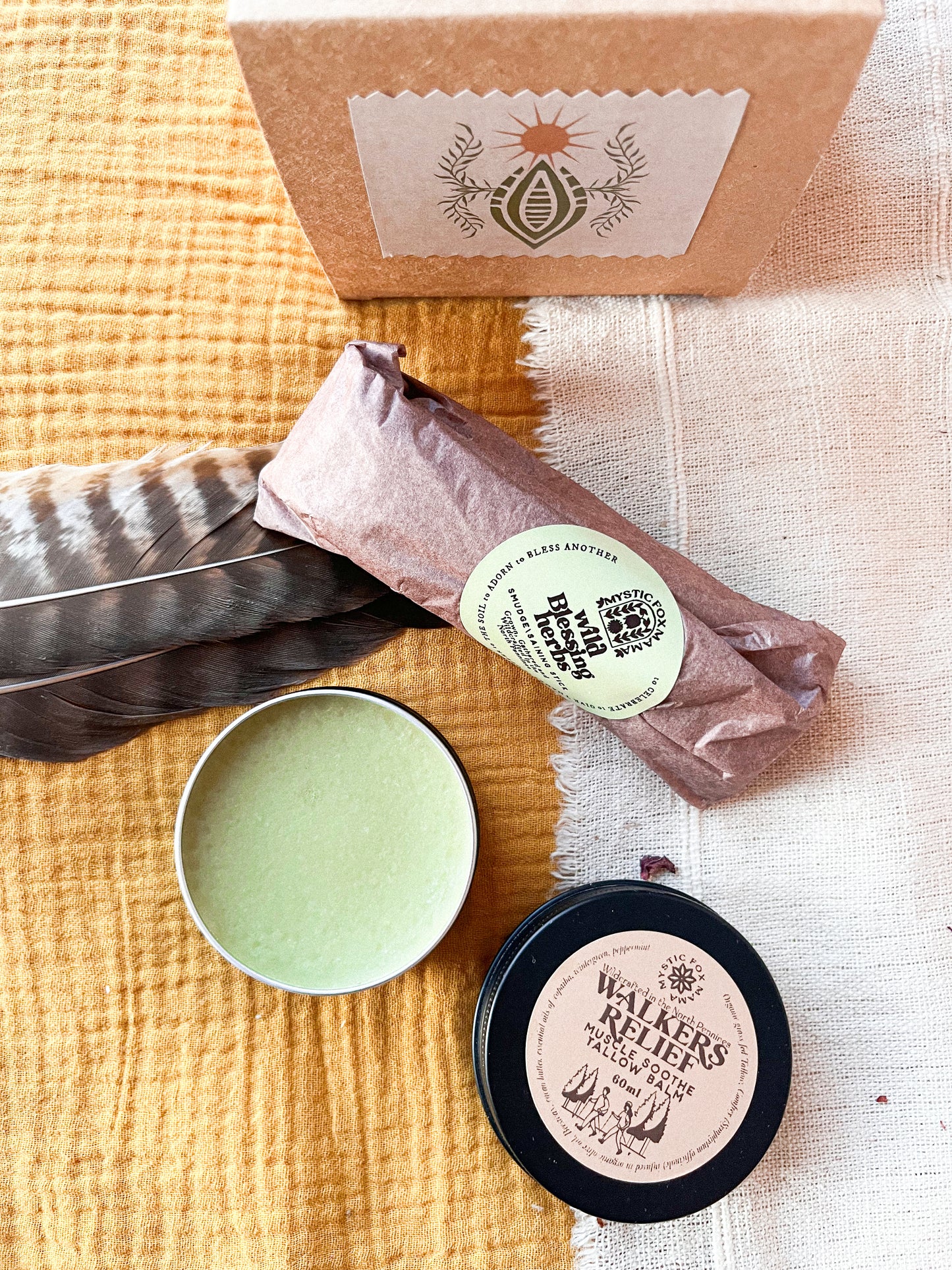 Sore body mini box gift set - muscle balm and soak