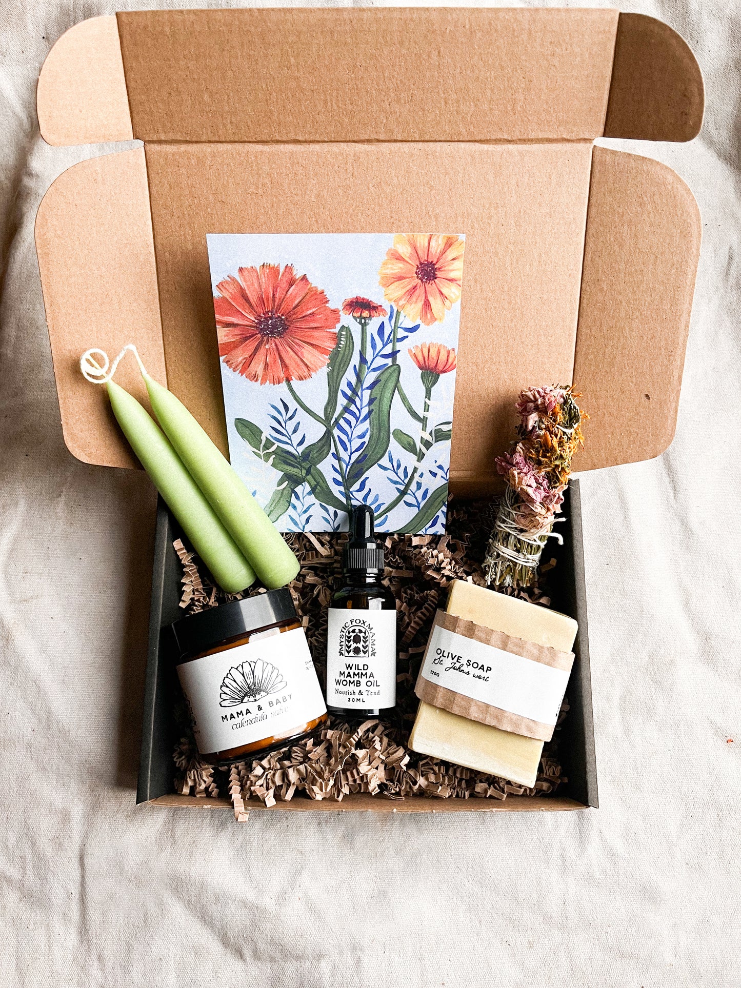 Mama and Baby Calendula herbal giftbox bundle