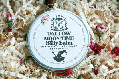 Moon time Tallow Belly Balm | Clary Sage Peppermint