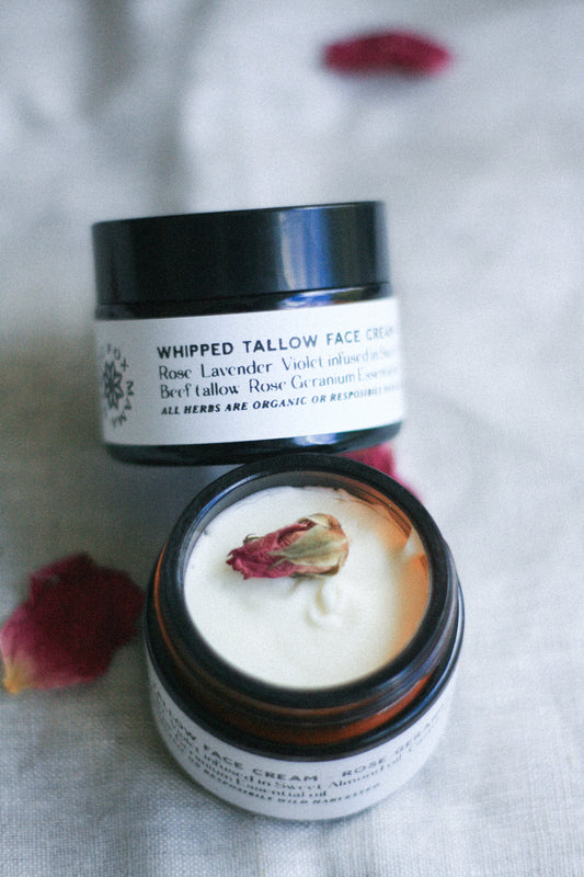 Whipped Tallow skin butter | rose Geranium