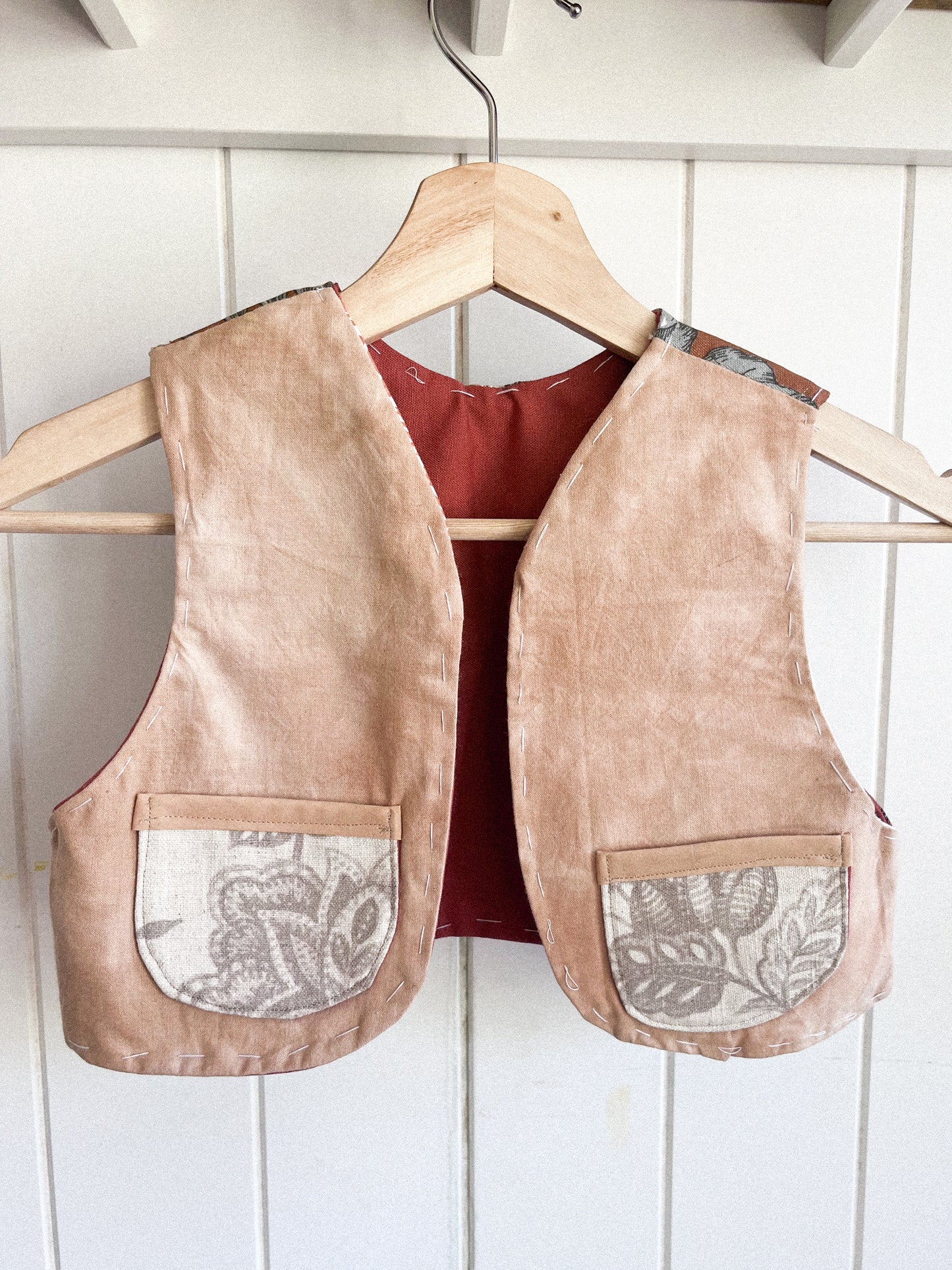 Reversible waistcoat - monkey