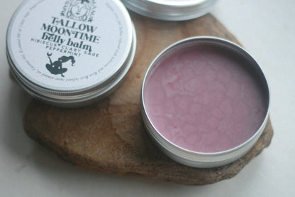 Moon time Tallow Belly Balm | Clary Sage Peppermint