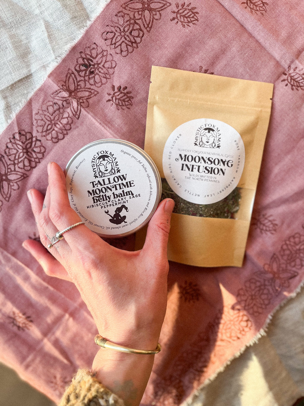 Moon time Tallow Belly Balm | Clary Sage Peppermint