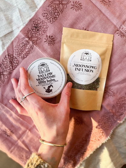 Moon time Tallow Belly Balm | Clary Sage Peppermint