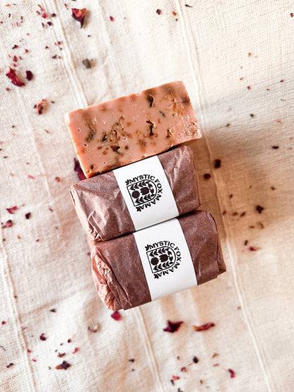 Pure Olive soap - rose petals and pink clay