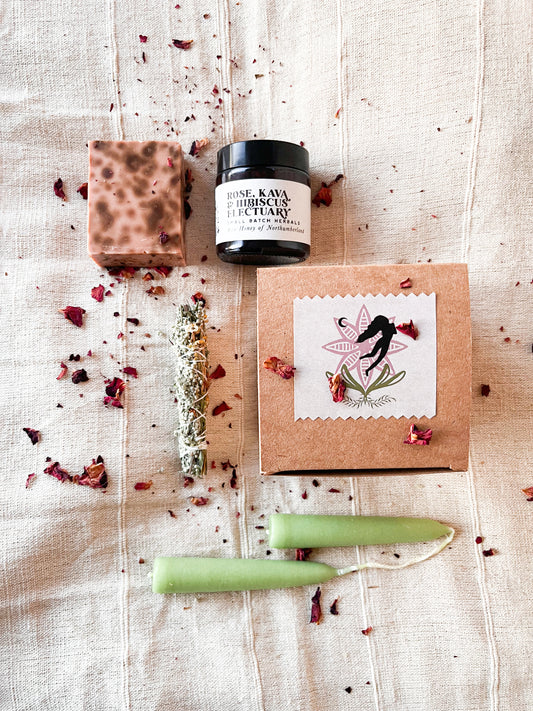 Herbal honey mini box gift set - sacred rose
