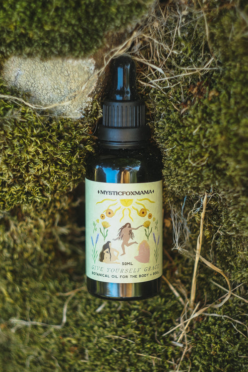 Botanical Body Oil - Give yourself Grace - Calendula Chamomile Lavender