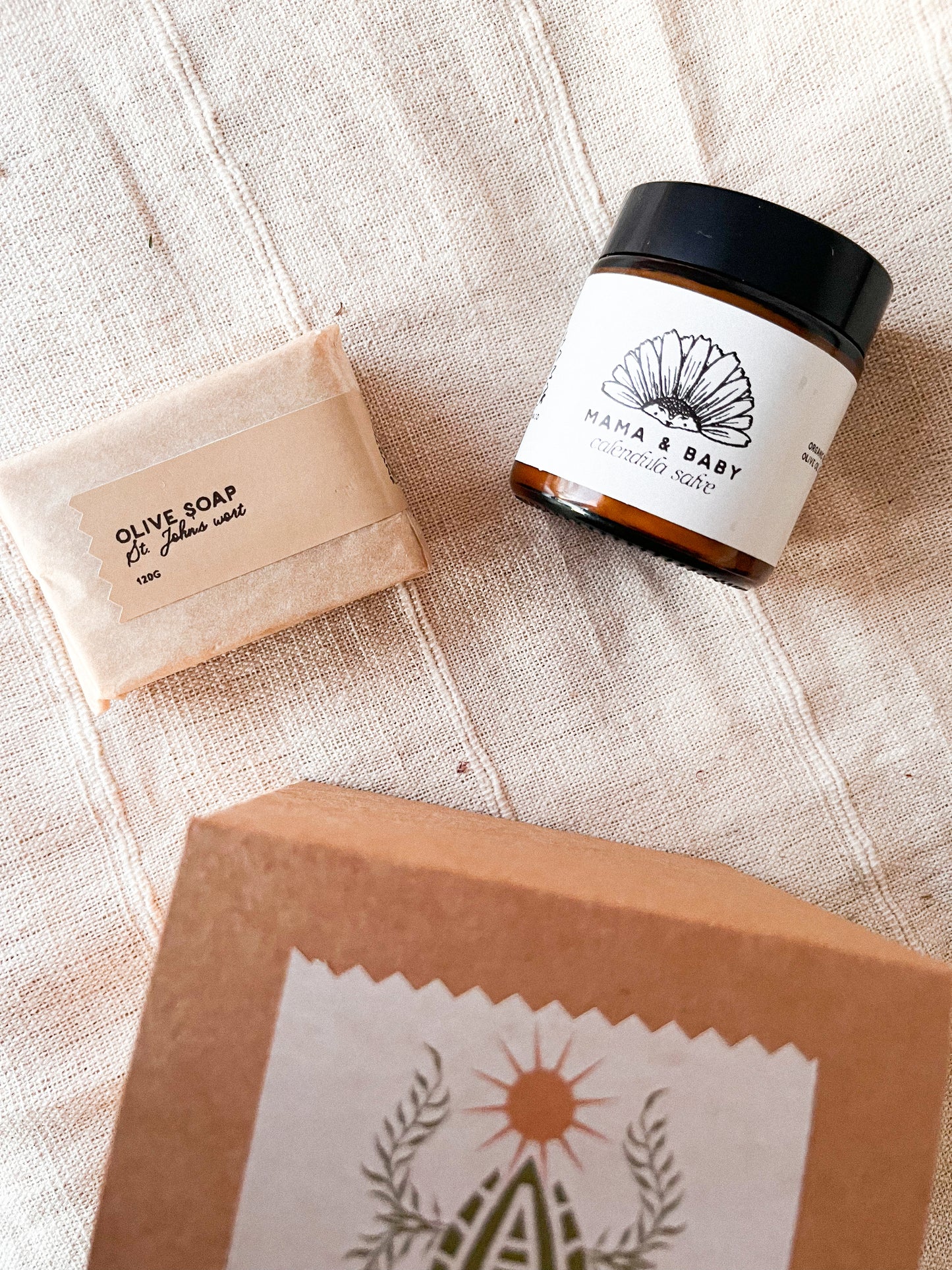 Mama + baby mini box gift set - salve and soap