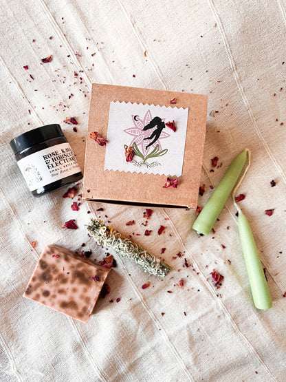 Herbal honey mini box gift set - sacred rose
