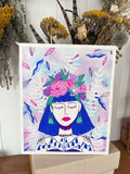 Bluebell Rose - Original painting