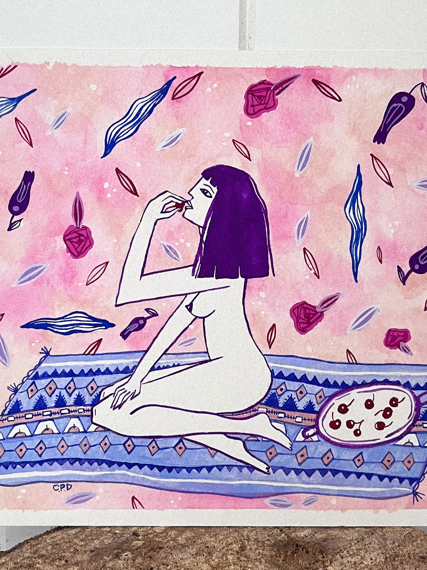 Cherries - Original painting