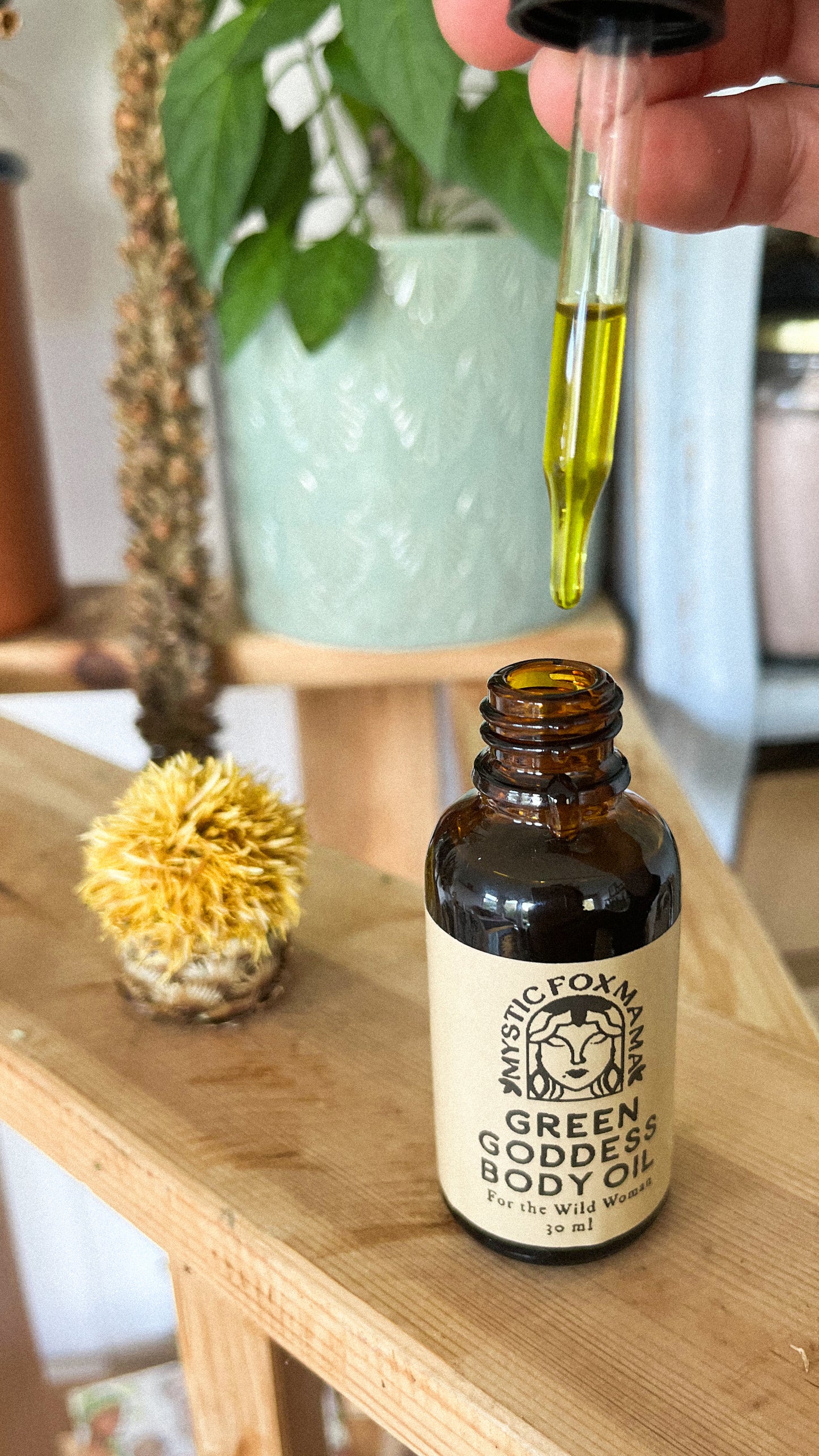 Green Goddess Herbal Body Oil