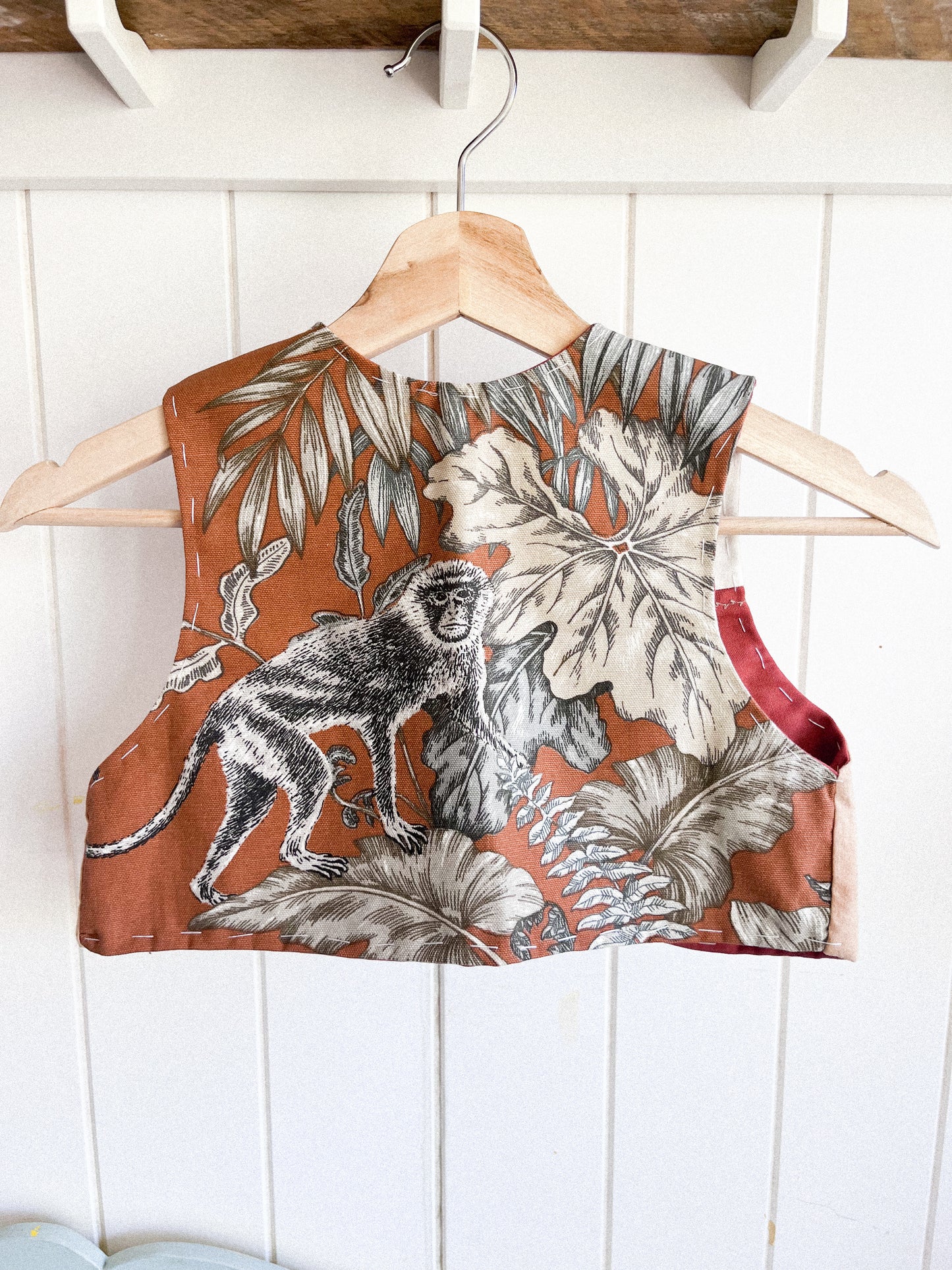 Reversible waistcoat - monkey