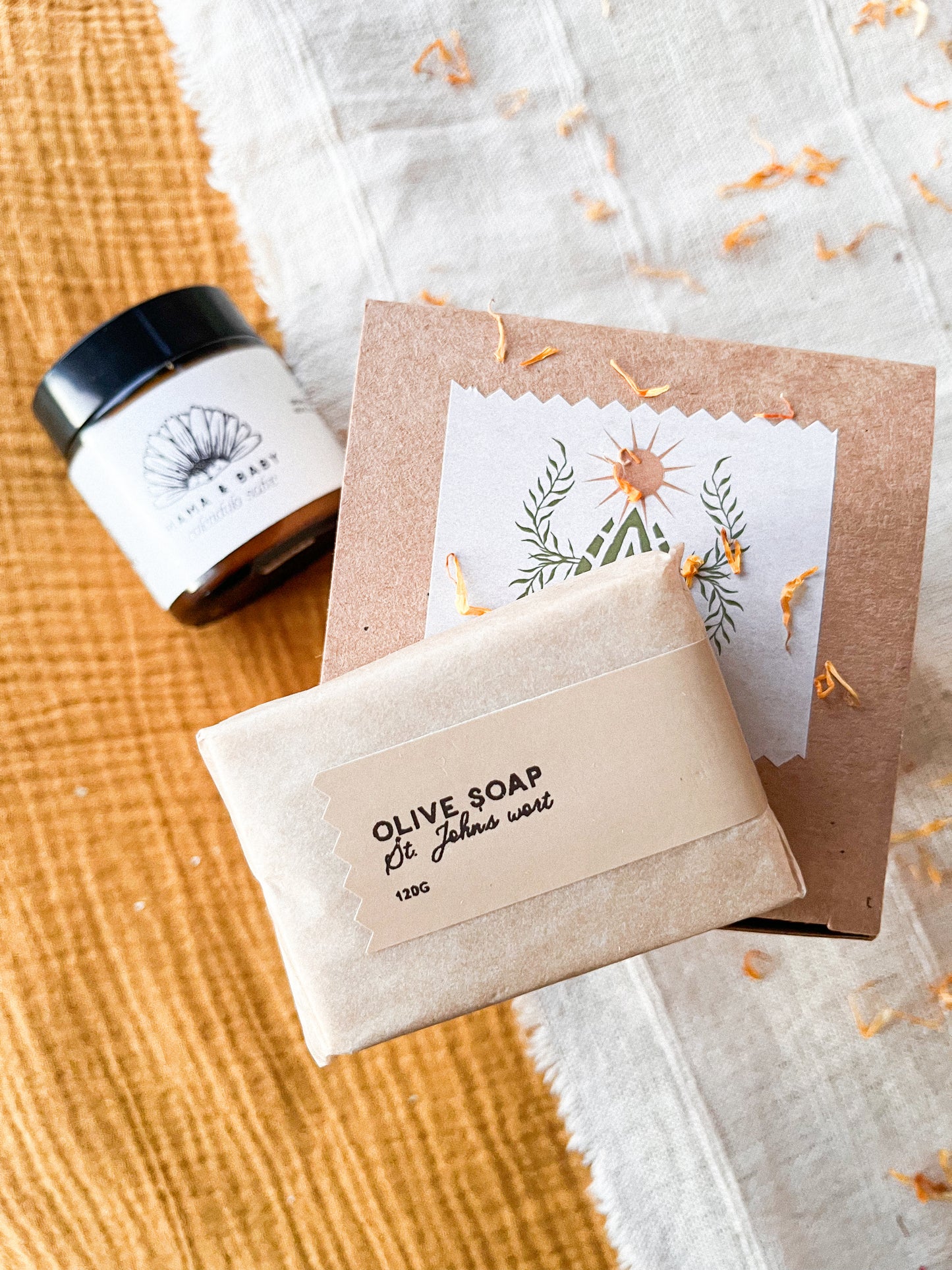 Mama + baby mini box gift set - salve and soap
