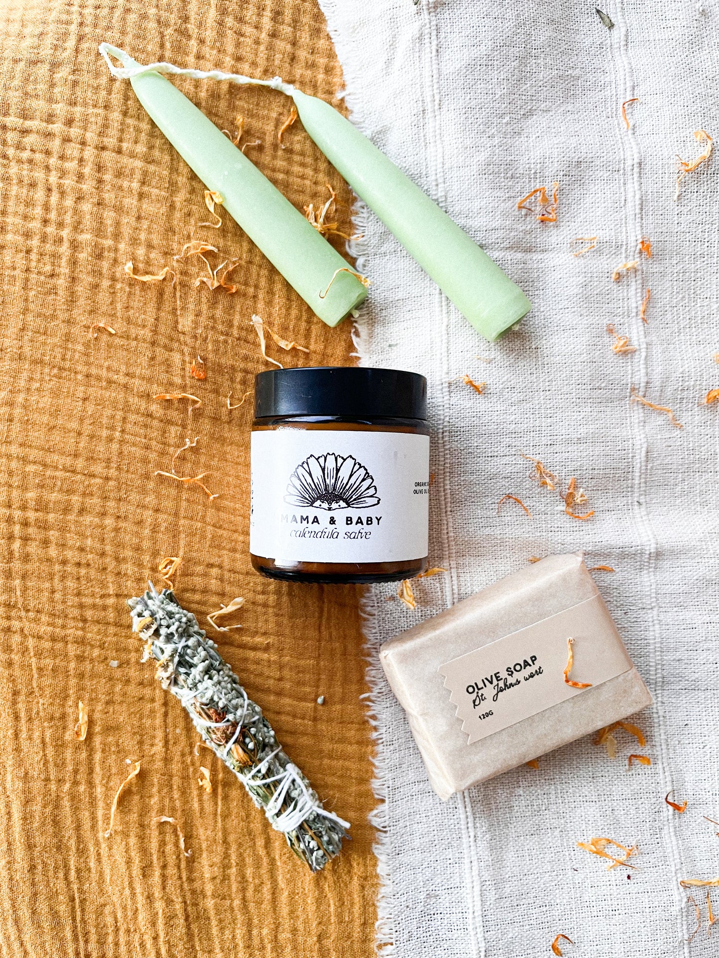 Mama + baby mini box gift set - salve and soap