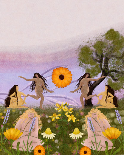 Botanical Body Oil - Give yourself Grace - Calendula Chamomile Lavender