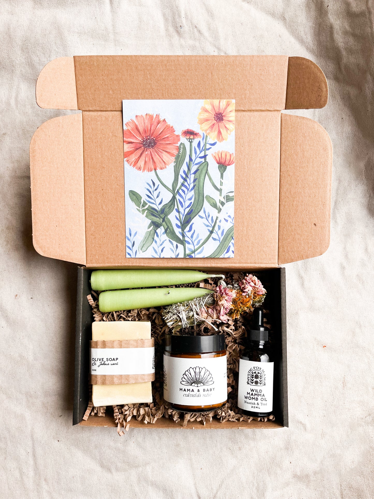 Mama and Baby Calendula herbal giftbox bundle
