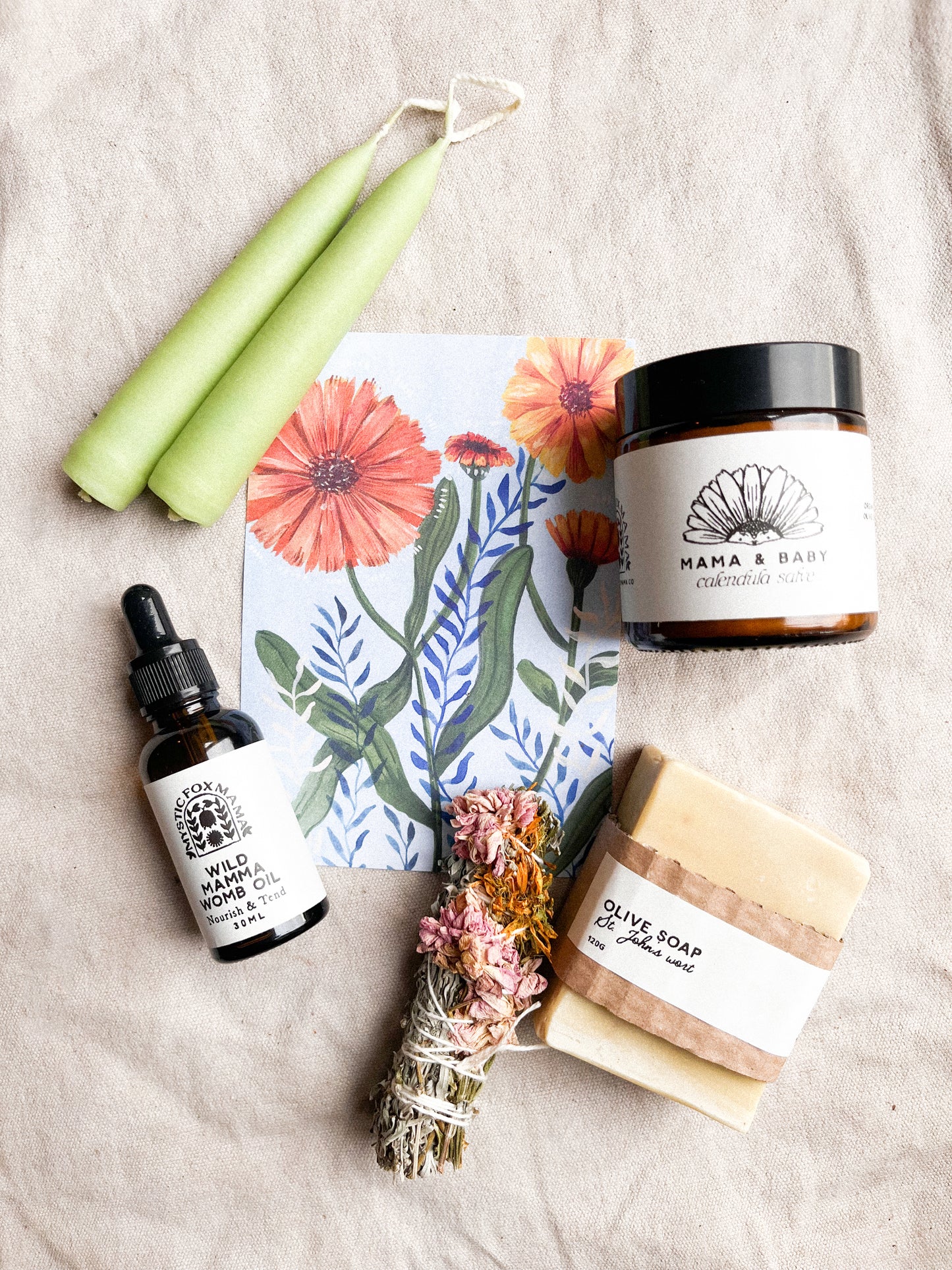 Mama and Baby Calendula herbal giftbox bundle
