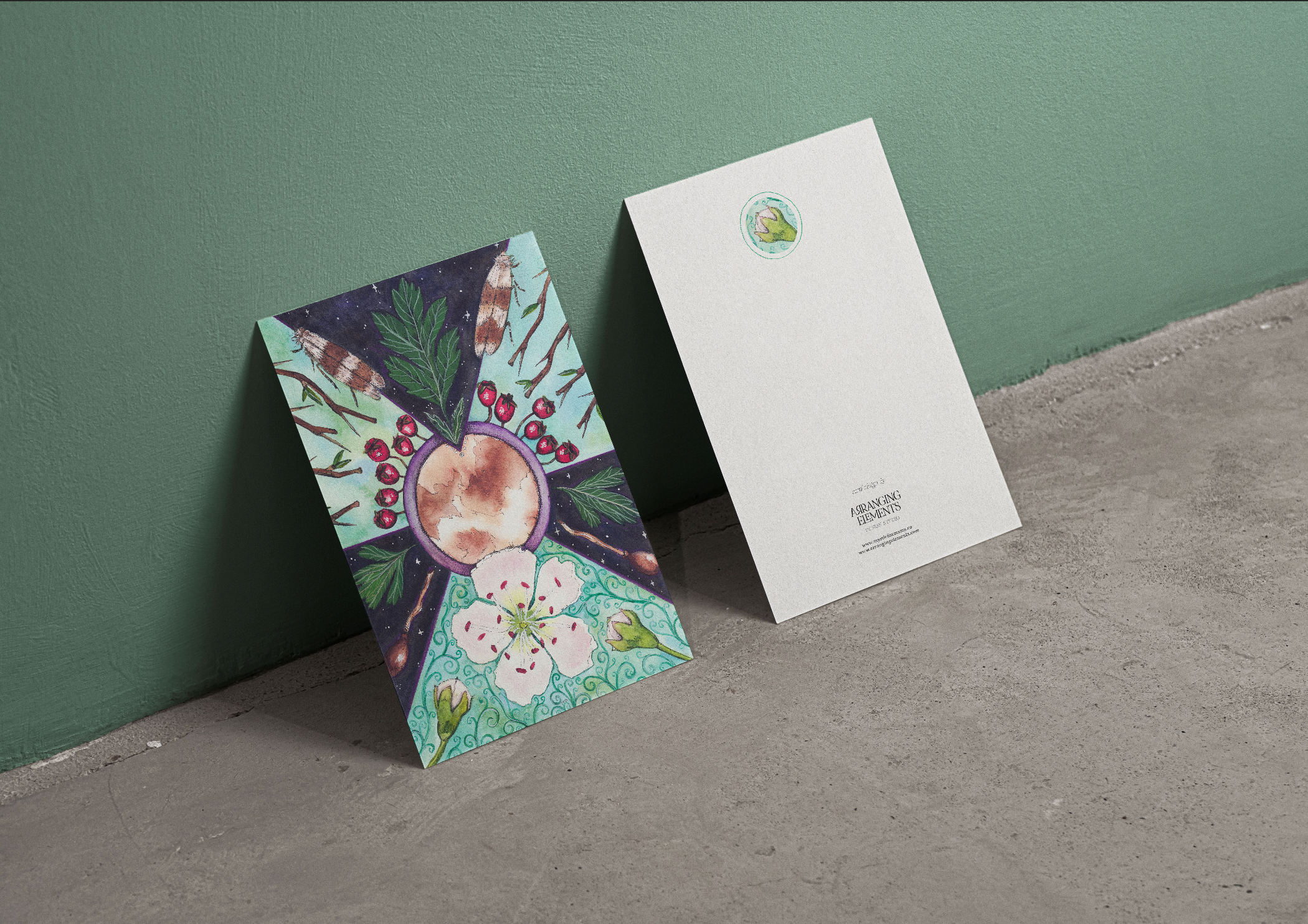Hawthorn Drum Print | PAck of 10 Postcards