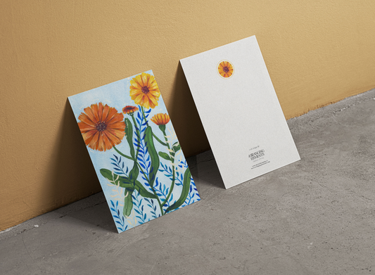 Calendula Art cards | Pack of 10 Post Cards