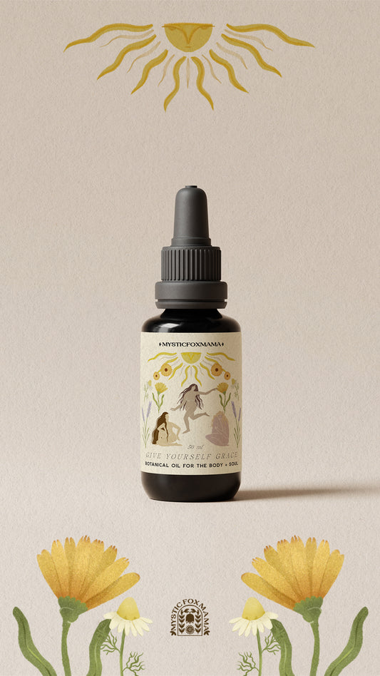 Botanical Body Oil - Give yourself Grace - Calendula Chamomile Lavender
