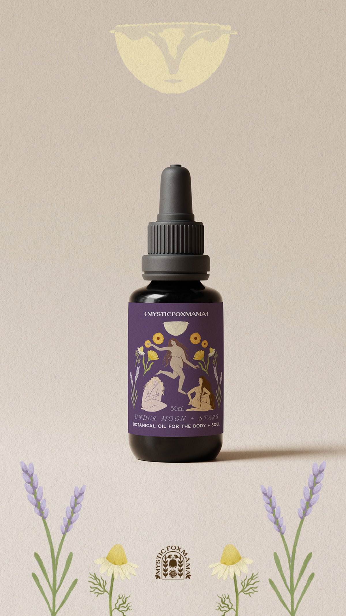 Botanical Body Oil - Under Moon + Stars - Blue Chamomile