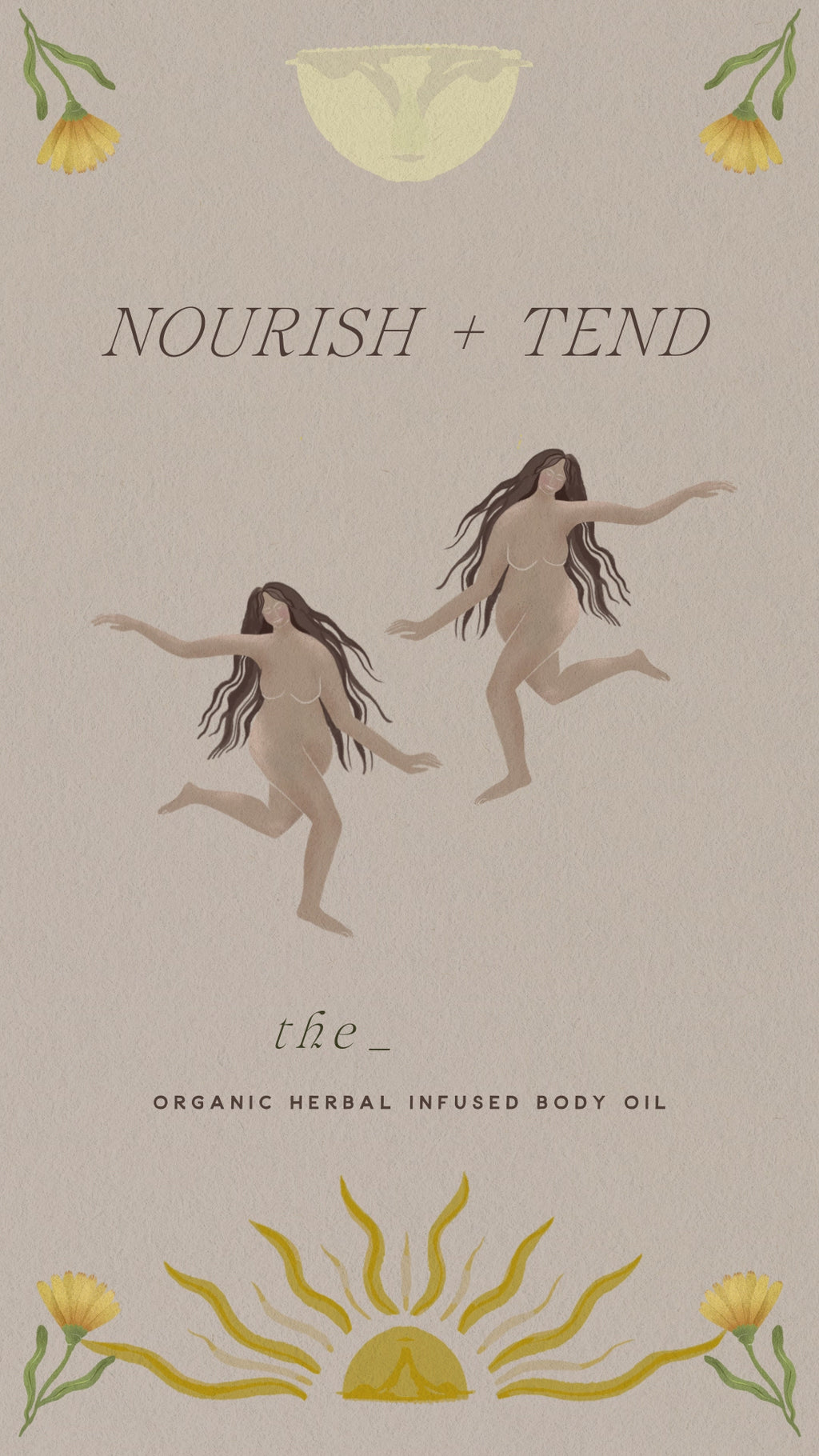 Botanical Body Oil - Give yourself Grace - Calendula Chamomile Lavender