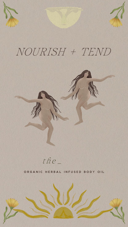 Botanical Body Oil - Give yourself Grace - Calendula Chamomile Lavender